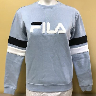 Fila Ladies' French Terry Crewneck Sweatshirt Blue Size S - Image 1 of 4
