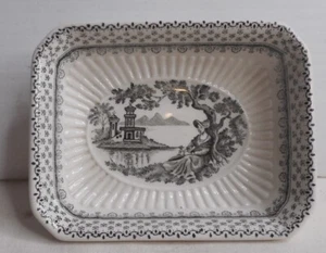 Wm Adams & Sons englischer Eisenstein dekorative Keramik Muster England 3" x 4" x 1 - Bild 1 von 3