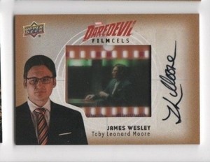 2018 Daredevil seasons 1 & 2 film cels autograph Toby Leonard Moore FC-JW