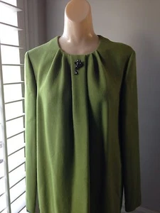 ROBERTO CAVALLI LIME GREEN LONG SLEEVE DRESS - NWT SIZE 8 - Picture 1 of 6