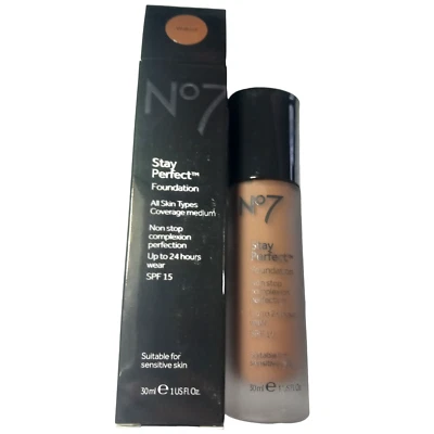 Boots No7 Stay Perfect Foundation 25 Walnut - Image 1 of 4