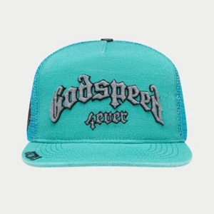 Godspeed GS Forever Trucker Hat (Teal Washed) Authentic Brand New Unopened - Picture 1 of 4