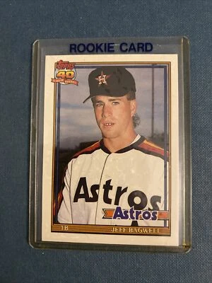 1991 Jeff Bagwell #4T Topps 40 years of Baseball Astros Rookie RC Card - Image 1 of 4