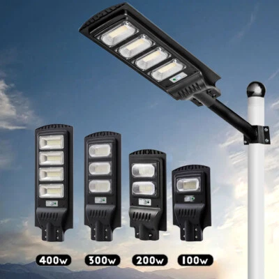 Super Bright LED Solar Street Lights Outdoor Dusk to Dawn for Parking Lot Patio - Image 1 of 4
