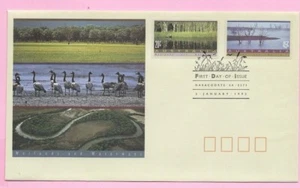 AUSTRALIA FDC 1992 - WETLANDS & WATERWAYS - Shs. Naracoorte, SA - Picture 1 of 2