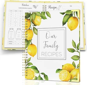 Recipe Book to Write in Your Own Recipes - Blank Family Cook Book Journal to Cre - Picture 1 of 9