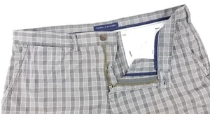 Men's Tommy Hilfiger Gray Check Loose Fit Bermuda Board Shorts Size 38 - Picture 1 of 11