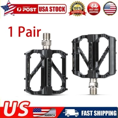 Mountain Bike Pedal Flat Bicycle MTB Pedals 9/16 Aluminum Alloy Road Bike Pedals - Image 1 of 4