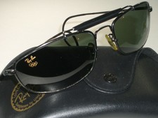 62[]18 VINTAGE B&L RAY-BAN W1710 G15 BLACK 1994/96 OLYMPIC SLEEK WRAP SUNGLASSES
