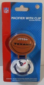 Chupete de silicona con clip para bebé de los Houston Texans de la NFL - sellado - Imagen 1 de 5