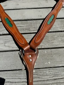 Colorado Saddlery Horse Breast Collar Western Show Medium Oil - Picture 1 of 6