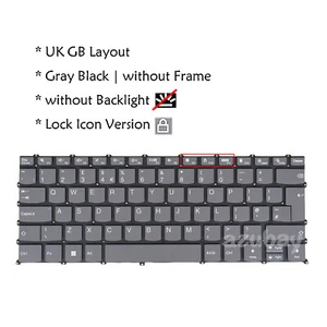 Teclado GB del Reino Unido para Lenovo IdeaPad 3-14ABA7, 3-14ADA6, 3-14ALC6 3-14IAU7 3-14ITL6 - Imagen 1 de 9