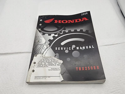 Honda TRX250EX 2006 taller de servicio manual de reparación guía fabricante de equipos originales de fábrica - leer Foto 1 de 4