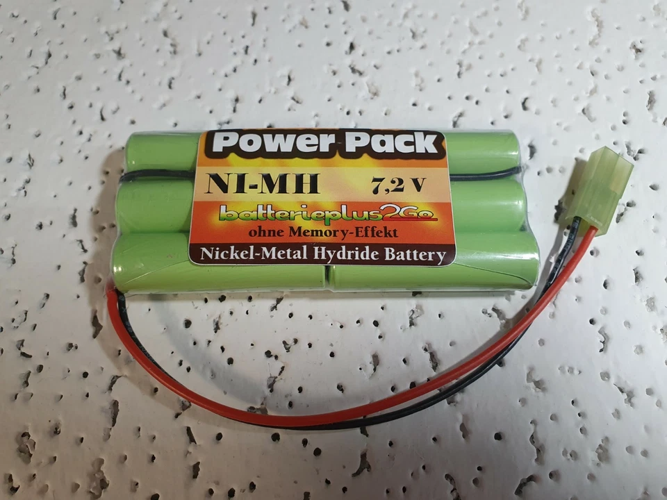 Power Pack NiMh 7.2 V 850 mAh 6er AA / Mignon mit Mini Tamiya-Stecker - Bild 1 von 1