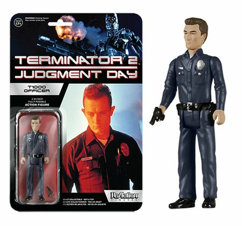 The Terminator 2 T2 T1000 Officer Movie Super7 Action Figure Reaction Pop NEW Cover