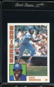 1984 TOPPS TIFFANY #501 STEVE HENDERSON SEATTLE MARINERS  