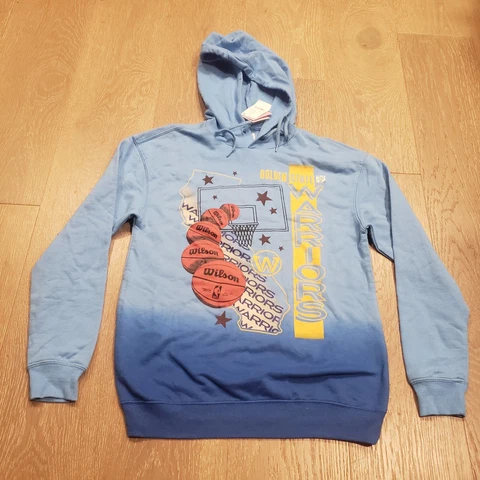 Golden State Warriors Hoodie Womens Extra Small Blue Pullover Sweatshirt XS D2 Cover