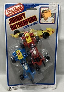 🏎️ Vintage 1984 Pit Row Johnny Rutherford Indy Duo Racers #1153 Ja-Ru Free Ship - Picture 1 of 13