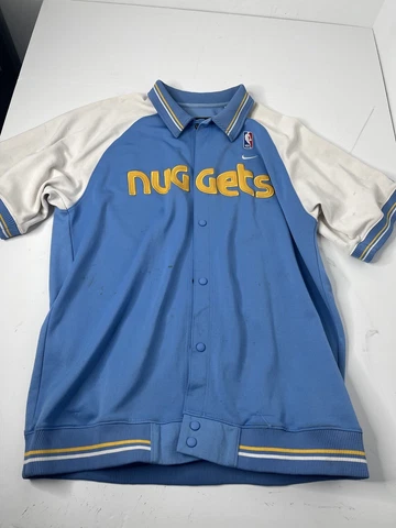 Denver Nuggets 1976 Throwback Nike Rewind Warm Up Shooting Shirt Jacket Size- L Cover
