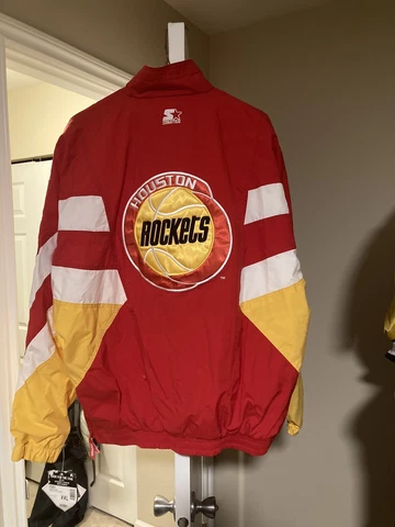 Houston Rockets Throwback Windbreaker Starter Jacket xxl 2xl New Nba Nwt Cover