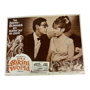 Lobby Card: It's a Bikini World 11"x14" Lobby Card #6 Deborah Walley Tommy Kirk - Picture 1 of 10