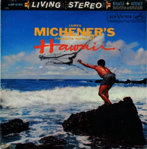 JAMES MICHENER'S FAVORITE MUSIC OF HAWAII" PREMIUM QUALITY USED LP (VG+/EX) - Picture 1 of 1