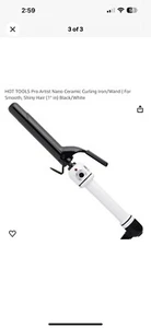 hot tools curling iron Pro Artist White - Picture 1 of 5