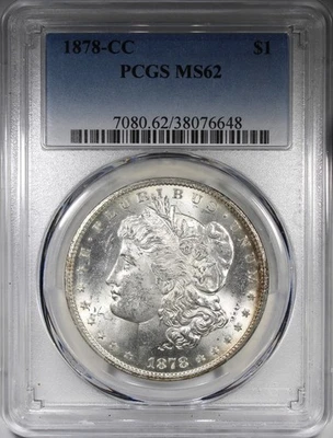 1878-CC Morgan Dollar PCGS MS62 Uncirculated $1 Better Date - Image 1 of 4