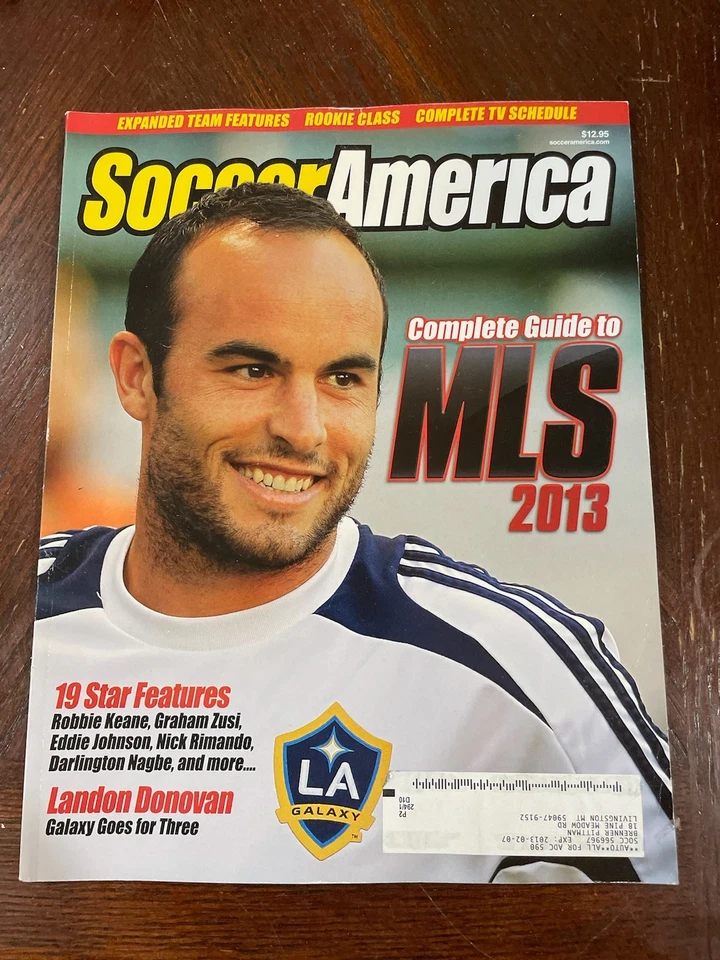 SOCCER AMERICA MAGAZINE -spring 2013, Vol. 44, No. 1. VG  CONDITION/LABEL - Image 1 of 1