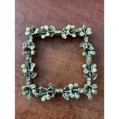 Vintage Gresco Hibiscus Frame Gold Tone- no glass - Image 1 of 4