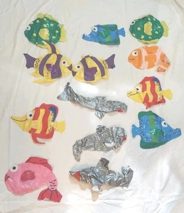 Fish Theme Party Decorations Inflatable Set Of 13 - Picture 1 of 1