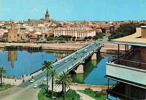 Seville Spain St Elmo's Bridge Vintage Postcard - Picture 1 of 2