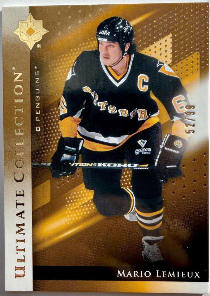 2024-25 Upper Deck Ultimate Collection Hockey #90 Gold Mario Lemieux /99 - Image 1 of 2