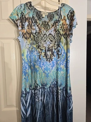 Live and Let Live Women's Embellished Dress Size M Boho Beach - Image 1 of 4