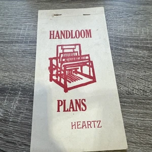 Extremely RARE Handloom Plans Heartz OOAK Instruction Booklet Loom Weaving - Picture 1 of 5