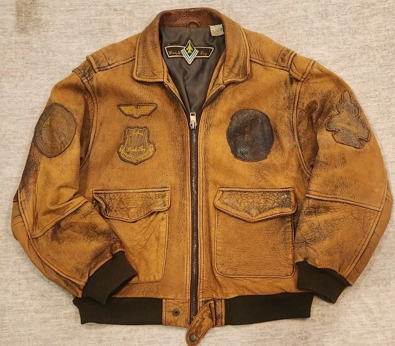 ジャケット・アウター 90s archive BUGLE BOY leather jacket A-2 90s archive BUGLE BOY leather jacket A-2 | eBay