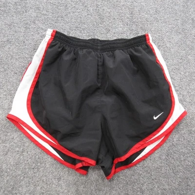 Pantalones Cortos para Correr Nike Dri-FIT Pequeños Negros Rojos Blancos Ligeros Poliéster Swoosh Foto 1 de 4