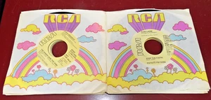 Group of 10 RCA DJ Promo 7" 45 RPM Records, Country and Rock, NM - Picture 1 of 11