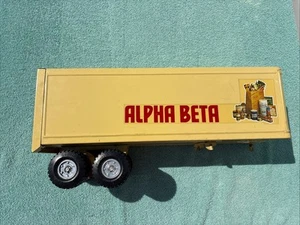 Vintage Ertl International Alpha Beta Pressed Steel Semi Tractor Trailer Only - Picture 1 of 7