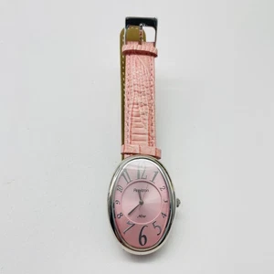 ARMITRON NOW Watch Pink Oval Dial Leather Strap Quartz Japan Movt 75/2997 - Picture 1 of 9