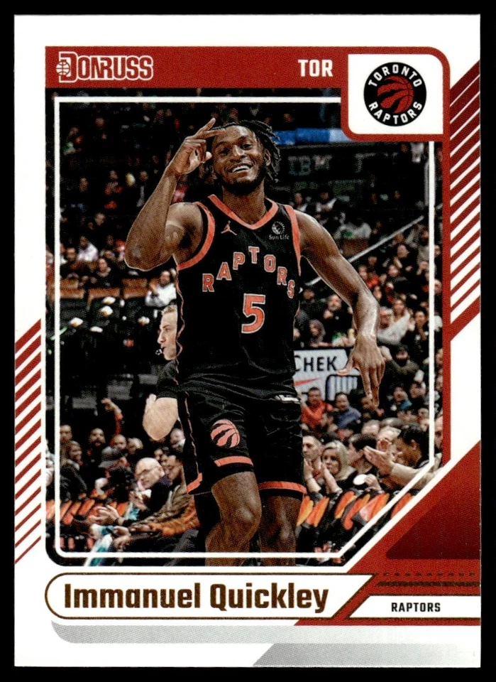 2024-25 Donruss Immanuel Quickley Toronto Raptors #68 - Image 1 of 2