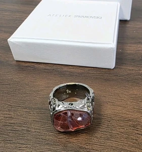 Atemberaubender Atelier Swarovski Ring schwarz Kristall Größe 58 (8,5 US) - Bild 1 von 6