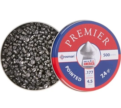 Crosman .177 Caliber Pointed Air Gun Pellets 500 Count For Hunting And Plinking - Image 1 of 4