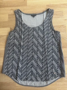 TOMMY HILFIGER: Design-Trägershirt in Größe 8 = 38: Blau-Weiß ****** - Bild 1 von 8