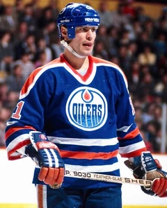Mark Messier Mid Game Stance Edmonton Oilers 8x10 NHL Hockey Photo - Picture 1 of 1