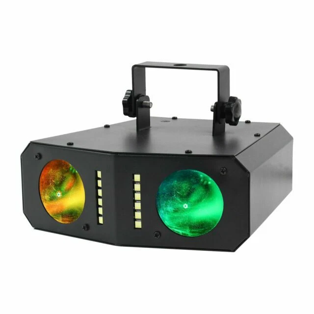 Equinox Boogie Dual LED Colour Changing Effect Lighting Unit - Black (EQLED376)