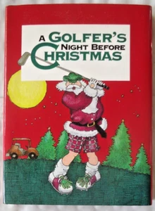 Libro pequeño 1995 A Golfer's Night Before Christmas HC/DJ 4,75"x3,5" - Imagen 1 de 2