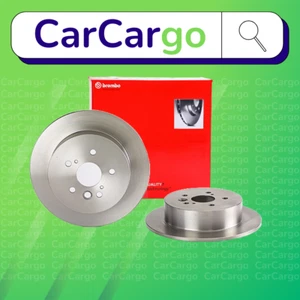 Brembo Solid Rear Brake Discs Pair For Toyota RAV4 1.8 2000-2005 303 mm - Picture 1 of 9