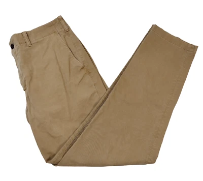 AMERICAN EAGLE Pants - Flex - Beige Tan Khaki - Slim Straight - 34x34 Flat Front - Image 1 of 4