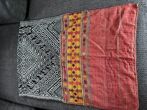 Vintage Indias Ikat Wall Hanging Embroidered - Picture 1 of 4